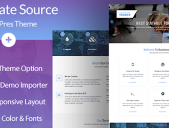 CorporateSource ( Free ) Clean Minimal Multipurpose WordPress Theme